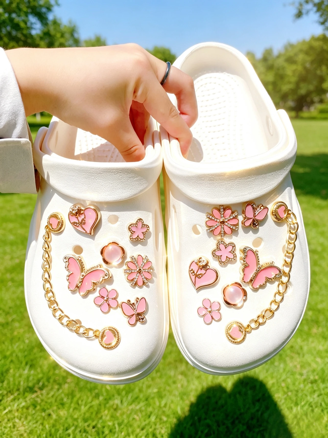 16-piece shoe decoration DIY casual shoe decoration - An interesting and versatile way to personalize your footwear