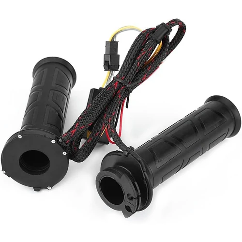 Imagen 1 del producto Empuñaduras calefactables para motocicleta, 1 par, 12W-24W, 12V, 22Mm(7/8 ""), manillar Universal para motocicleta con calefacción eléctrica