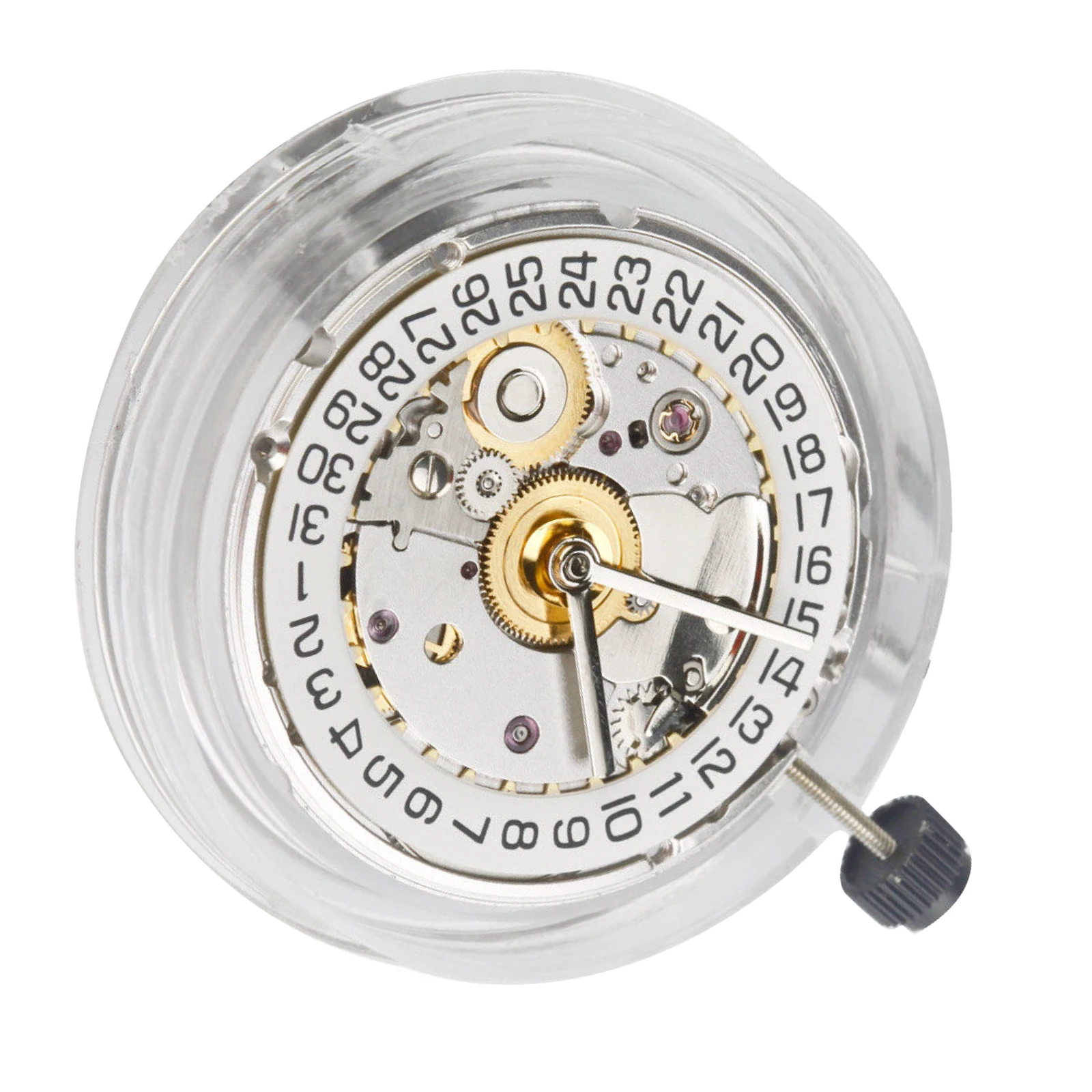 White Retro Clone 25 Jewels Automatic Watch Movement For ETA 2824 2824-2 Single Calendar Watch Movement Watch Repair Accessories