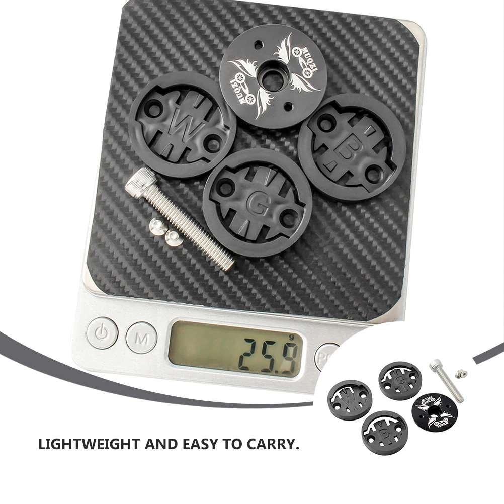 

Premium Headset Stem Cap Stopwatch Holder For Mountain Bike Universal Fit Black Durable Lightweight Easy Install