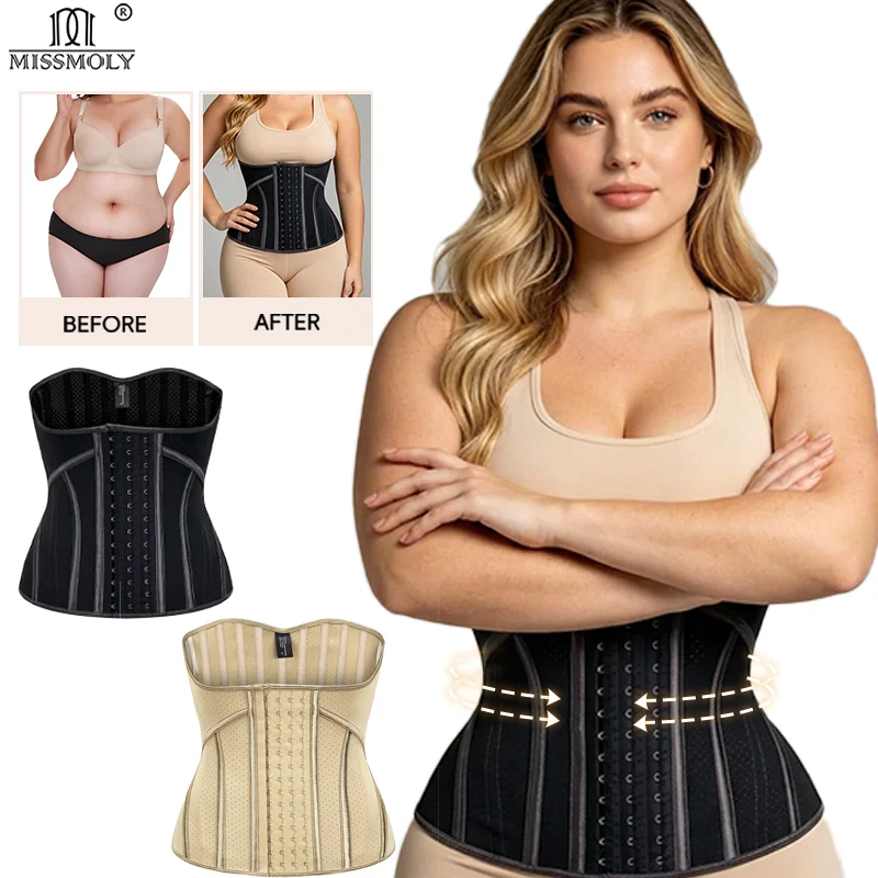 Miss Moly Compression Waist Cincher for Women Belt Tummy Control Slimming Corset Body Shaper Underbust Workout Shapwear Girdle