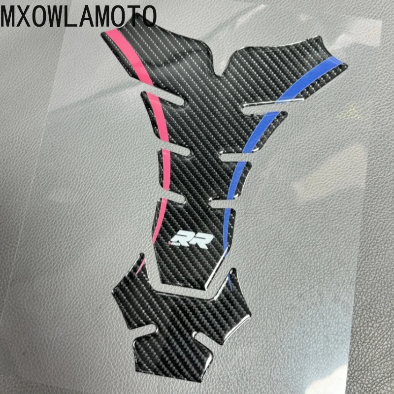 3D Carbon Fiber Tank Gas Cap Pad Filler Cover Sticker Decals for  HP2 SPORT 10-11/S1000R F650GS S1000RR