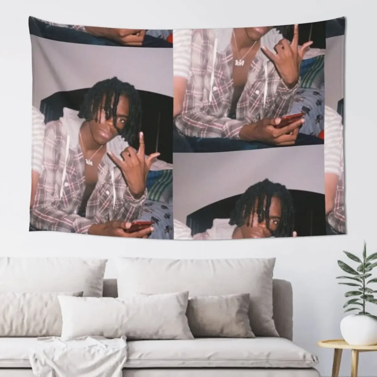 Yung Bans Young Rockstar Tapestry Wall Decoration Bedroom Decor Wall Hangings Decoration Tapestry