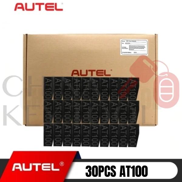 30 Buah 2025 AUTEL AT100 Chip Transponder Super Kompatibel IM508S, IM608II, KM100, KM100E, IM608 PRO, IM608, IM508, IM1,IM2