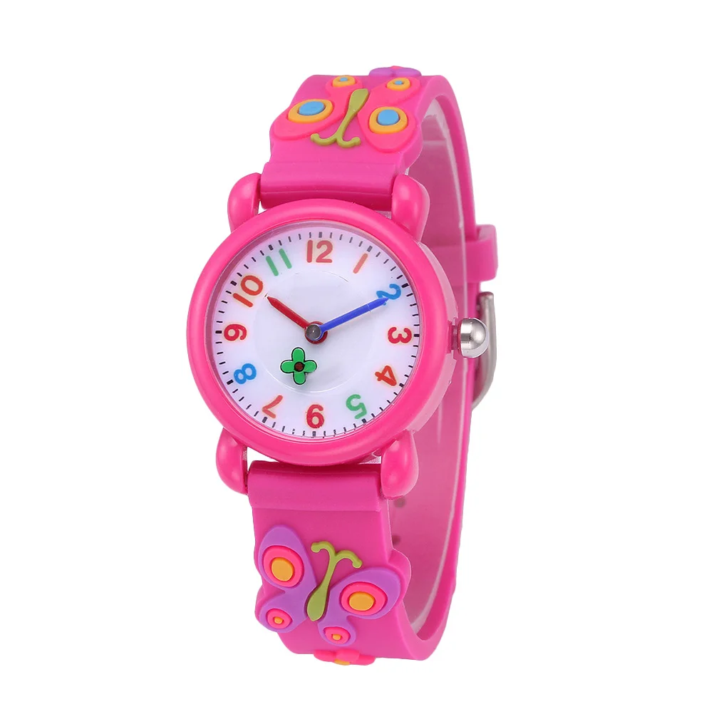 Silicone Cartoon Watch Creative Quartz Lovely Pattern Comfortable Strap Fashion Watch Birthday Gift for Students