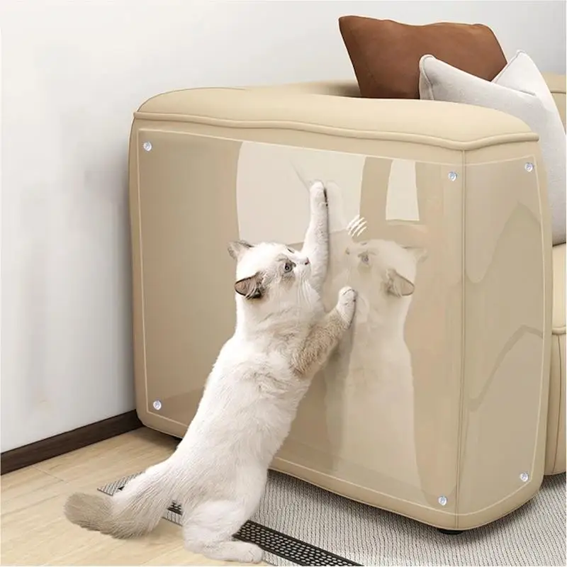 Cat Scratch Protectors For Furniture Cat Scratching Protective Film 8 Pcs Couch Protector Clear Furniture Protector Film