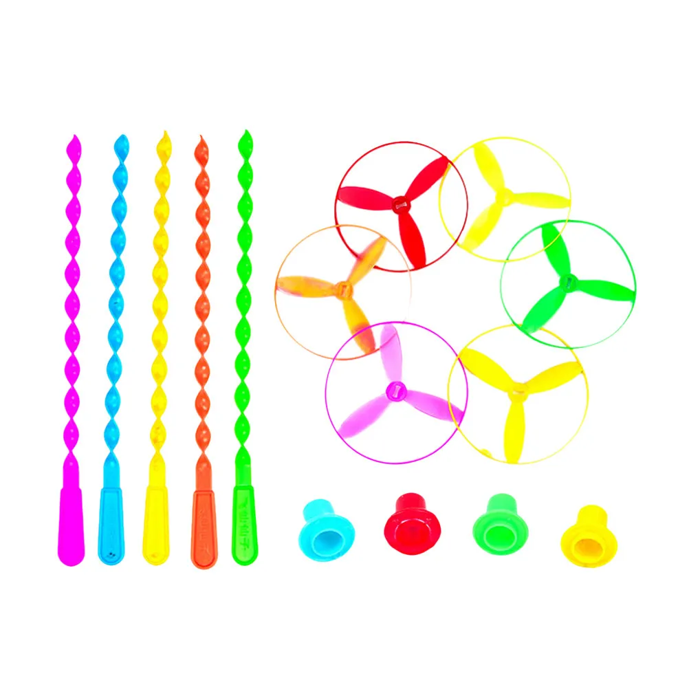 50Pcs Hand Push Flying Flick Rotating Childhood Fun Flying Dragonfly Kids Children Parent-Child Playtime