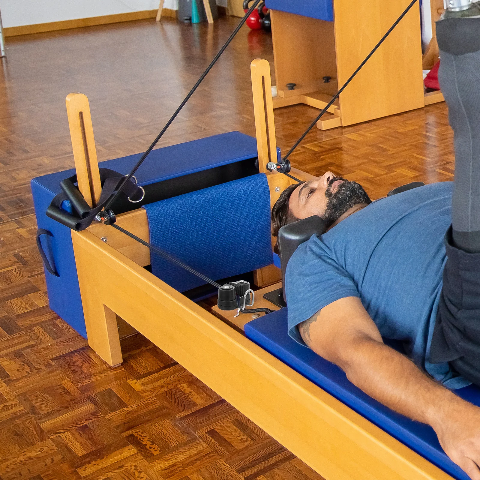 

1Set Composite Cam Cleat Nylon Double Ball Bearing Lightweight Pilates Equipment Fast Entry Rope Fasten Clip Yoga Gym Supplies