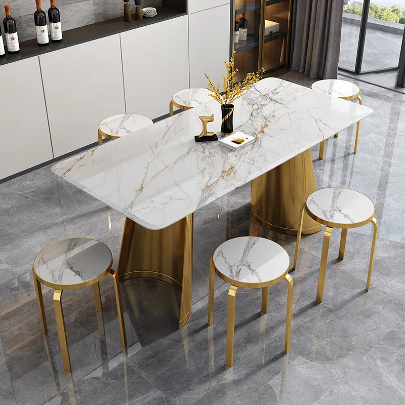 

Italian light luxury stool household small round stool Internet celebrity dining table stool modern simple living room stackable