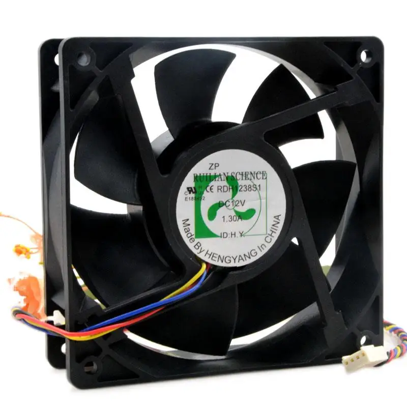 

Ruilian RDH1238S1 12V 1.30a 12038 Power Supply Of PC Case Max Airflow Rate Wind Fan 12CM