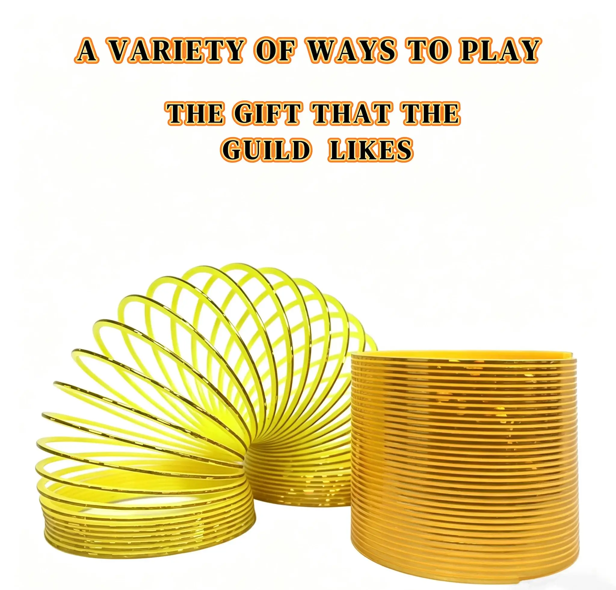 

1/3/6pcs Golden Magic Rainbow Spring Toy, Educational Stress Relief Toy for Kids, Creative Gift