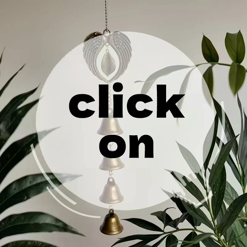 جرس الرياح المعدني، زخرفة معلقة من الحديد المطاوع مع سلسلة، حديقة خارجية، ديكور منزلي #4