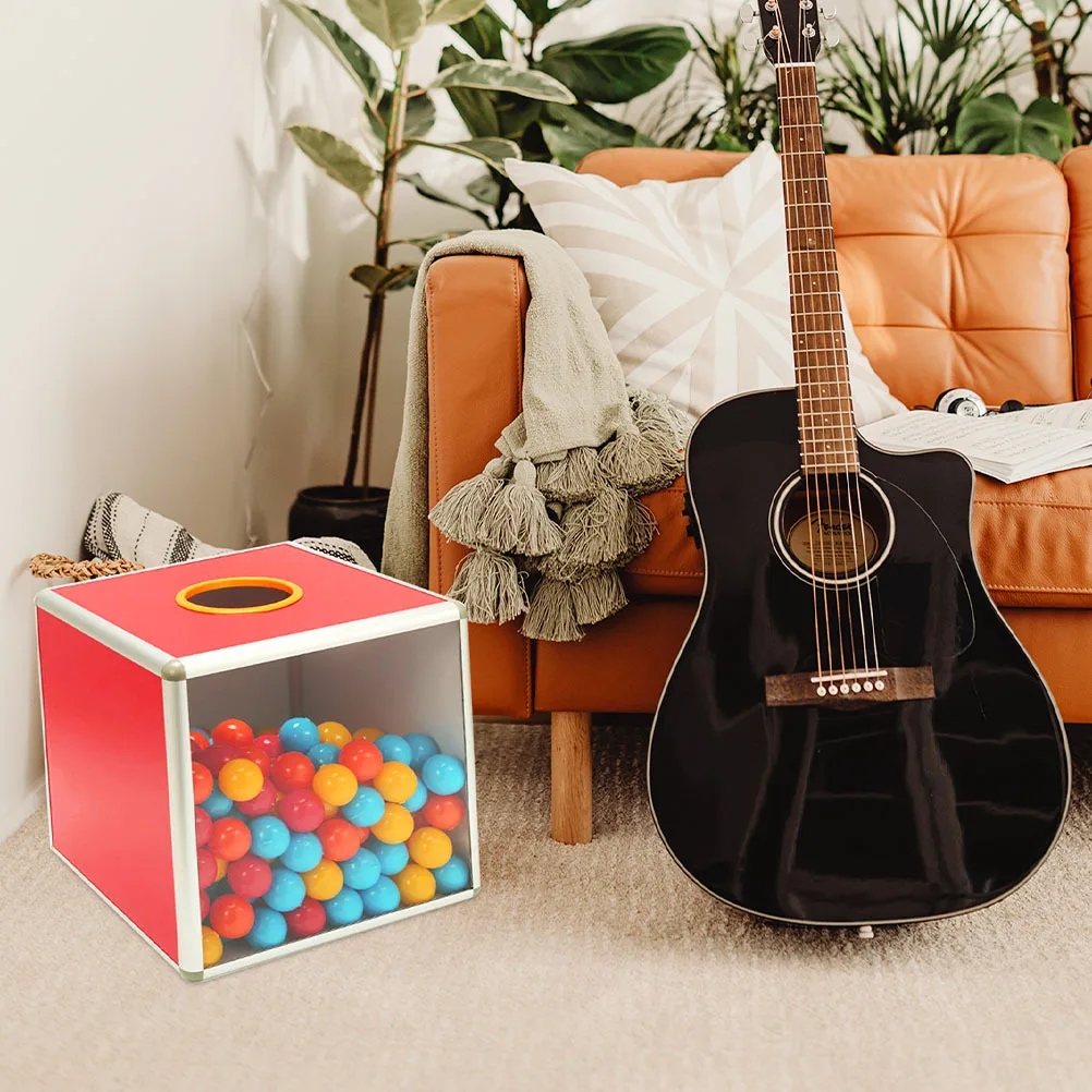 Large Capacity Transparent Multi-Function Lottery Box Donation Ballot Box Meeting Raffle Drawing Accessory Raffle Accessory