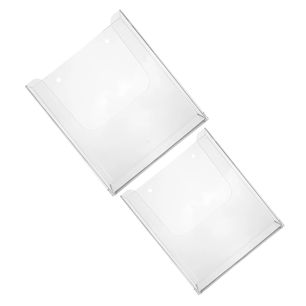 

2Pcs Document Holder A4 A5 Wall Mounted Acrylic Brochure Display St Magazine Rack Transparent File Folder Storage