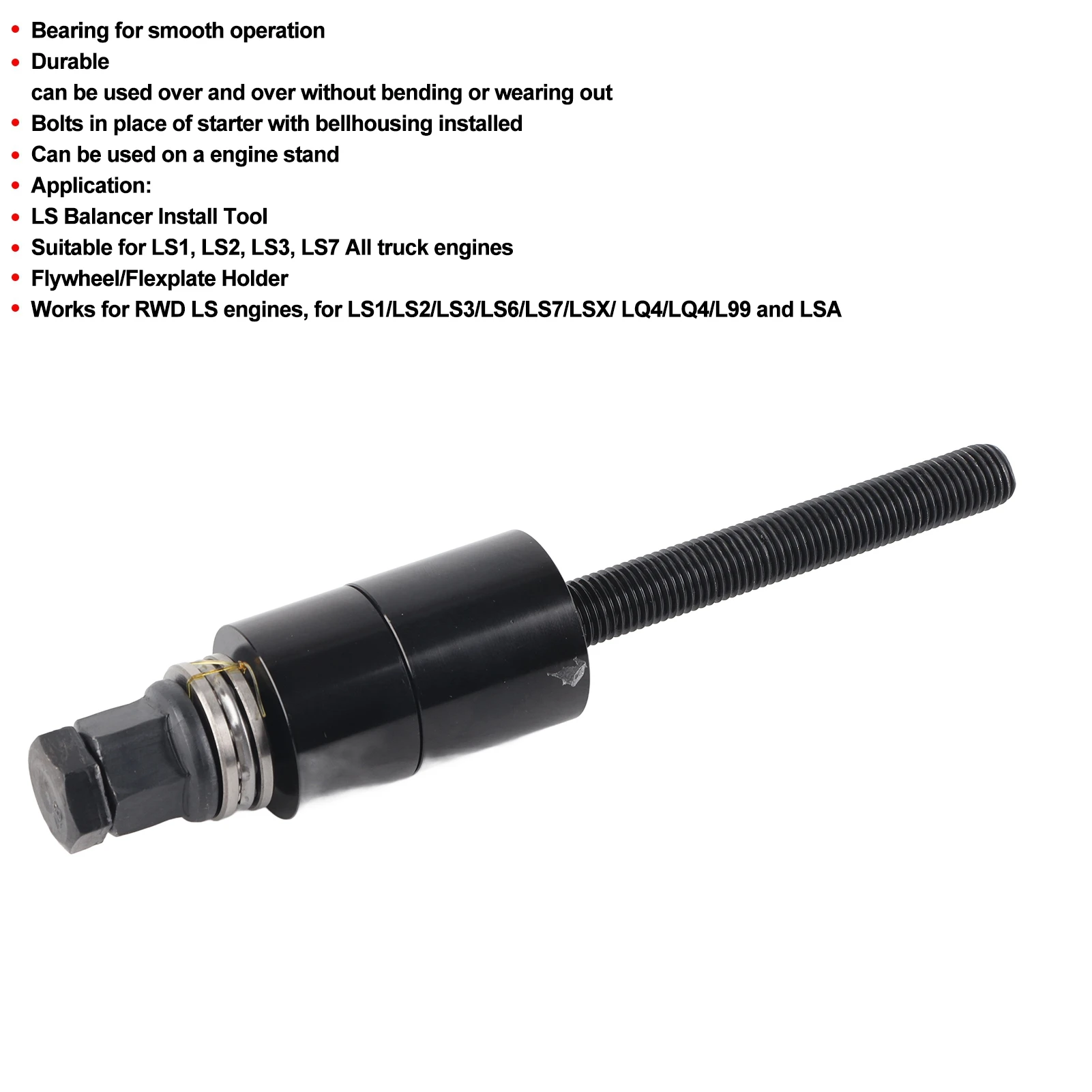 Vehicle Accessory Balancer Install and Flywheel Flexplate Holder Locking Fixing Tool for LS1/LS2/LS3/LS7 All Truck Engines