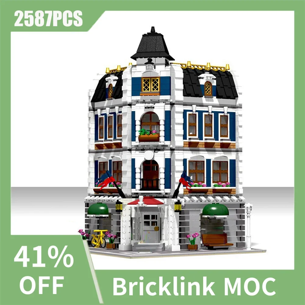 

NEW 2587PCS City Hot Selling Street View Moc Modular University building model DIY creative ideas ChildToy christmas Gift Blocks