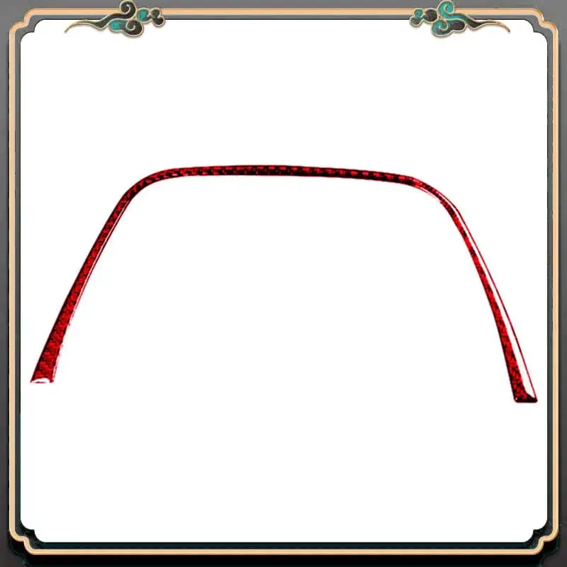 

M45K-для Honda Civic 2006-2011, детали, красная наклейка на верхнюю панель спидометра из углеродного волокна, отделка