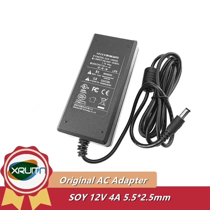 

Оригинальное зарядное устройство SOY 12 В 4A SUN-1200400 переменного и постоянного тока для источника питания SOY-1200400-3014-I