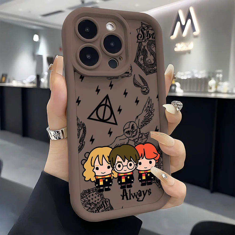HOT Lovely Potters Wand Harries Phone Case for iPhone 17e 17 16e 16 15 14 13 12 11 Air Pro Max Mini Plus Soft TPU Back Cover view 3