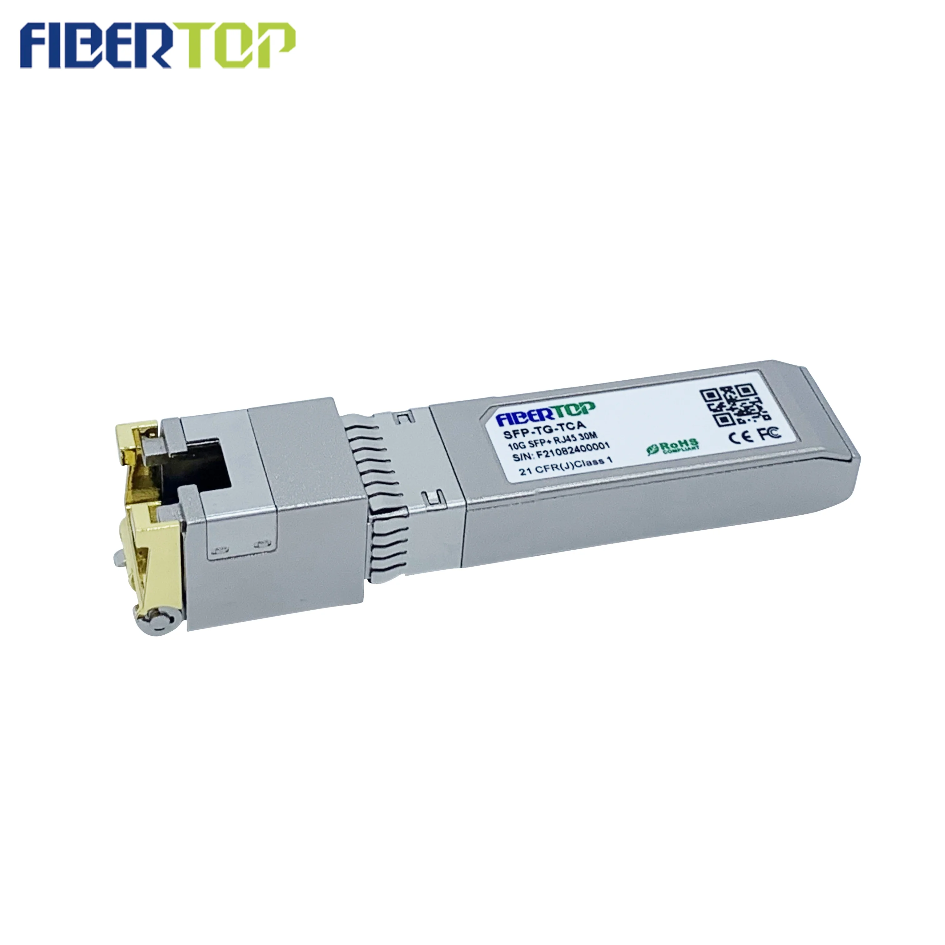 FIBERTOP copper module supplier 10g sfp+ 30m copper RJ45 for H3C SFP-XG-T optical transceiver module