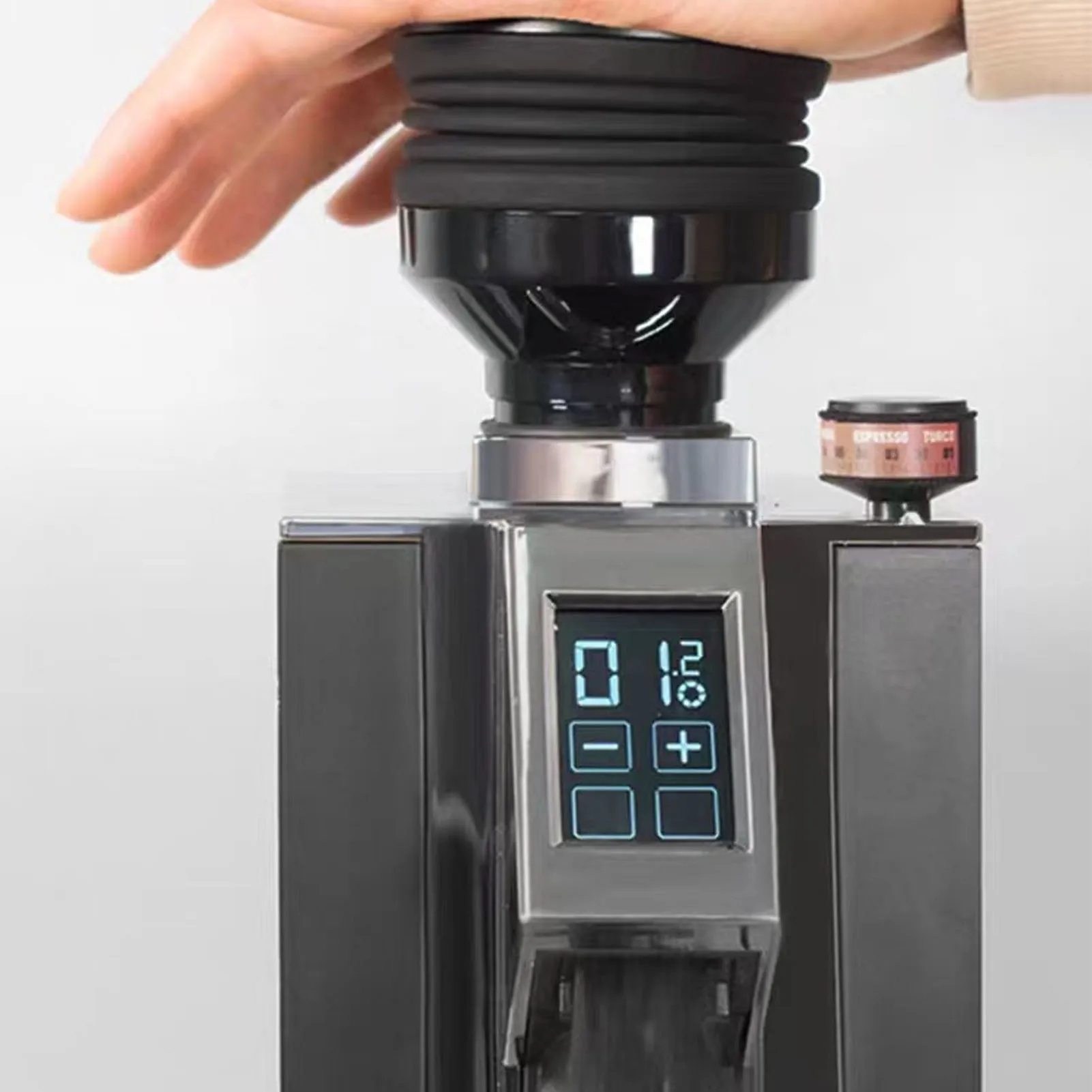 

Single Dose Hopper with Bellow, Precision Coffee Bean Grinder Hopper - ABS Silicone Bean Holder for Home Baristas