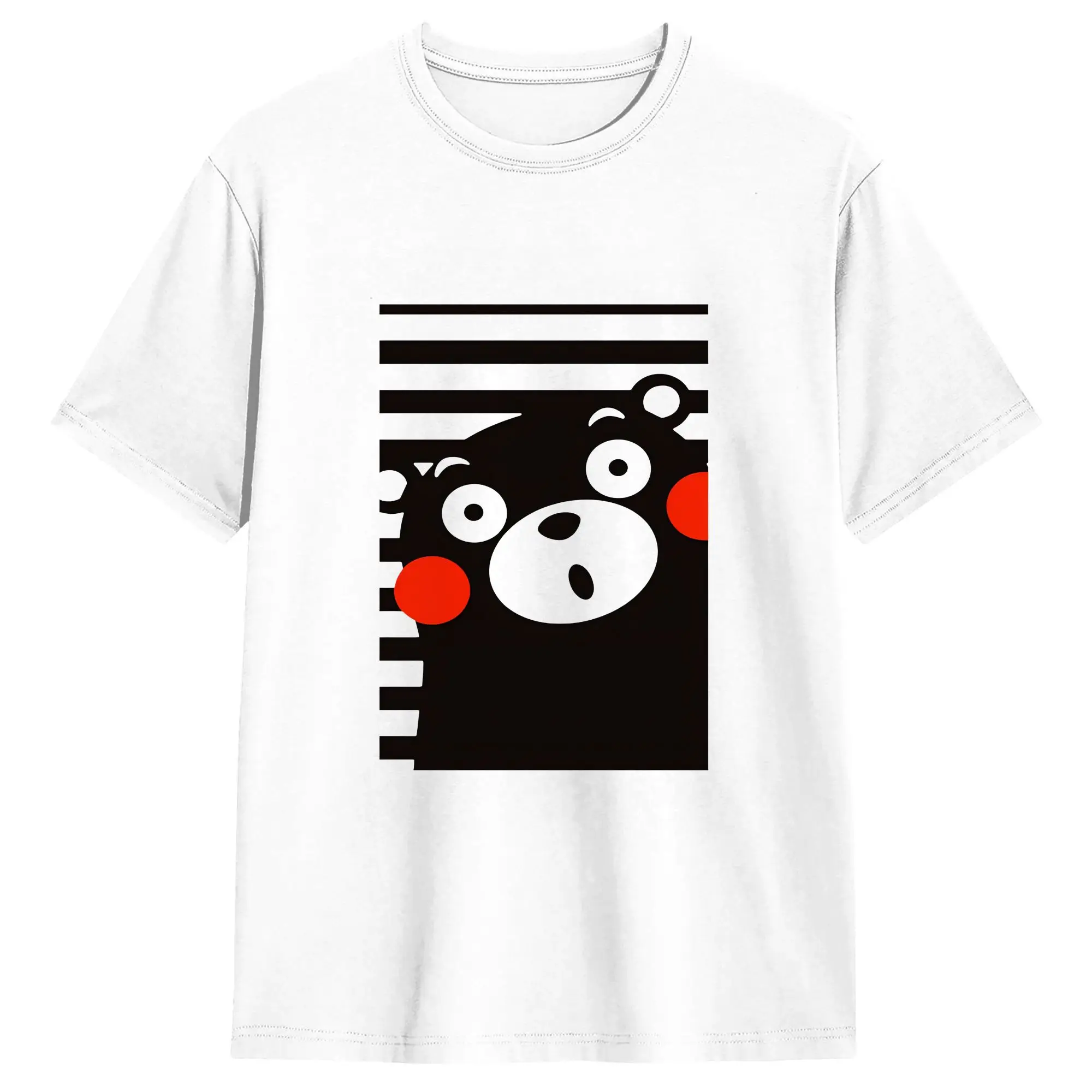 Men T-Shirt kumamon sprinkled eggs Fashion 100% Cotton Tee Shirt Short Sleeve  T Shirts Round Collar Clothing Big Size