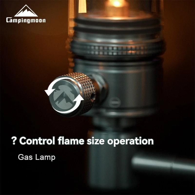 T-1D الغاز الفتيل مصباح شمعة خيمة مبخرة فانوس التخييم أجواء شقة علبة الغاز اسطوانة مستقيمة مصباح على شكل شمعة