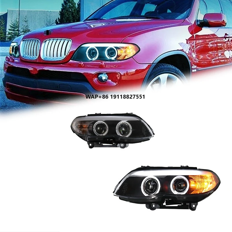 

FT Car Lights for X5 E53 Headlights 2004-2006 E53 LED Projetor Headlamp Daytime Running Light Automotive Accessories