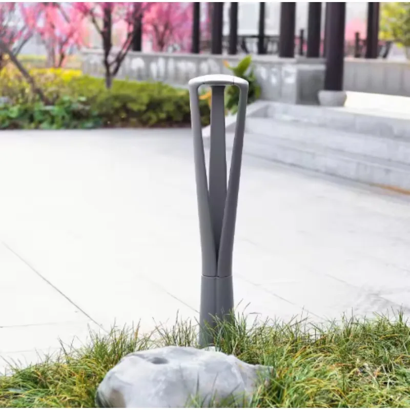 Aluminium-Garten-LED-Rasenleuchte der Güteklasse IP65 für den Außenbereich, Installation eines 120-Grad-Lichtwinkels