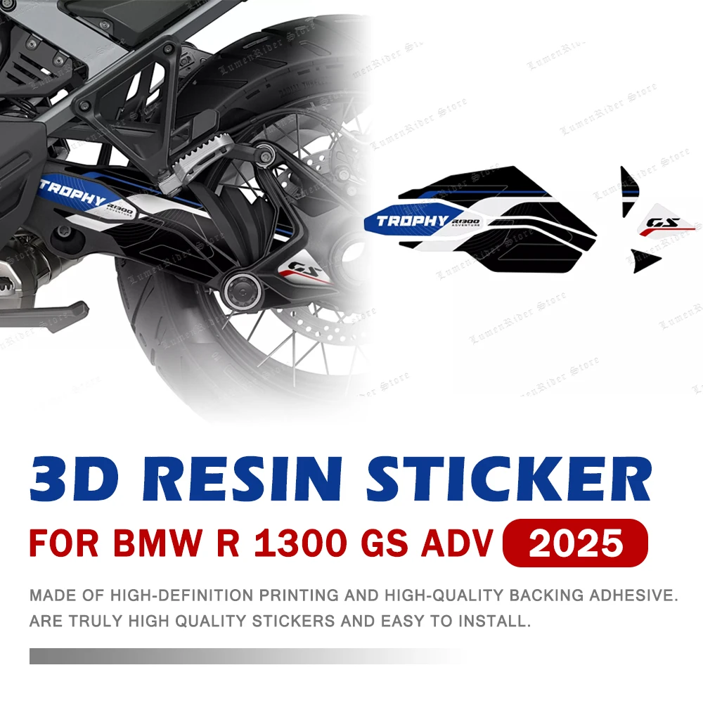 

For BMW R1300GSA R 1300 GS Adventure 2024 2025 Motorcycle Swingarm 3D Gel Paint Protector Sticker Swing Protector Decal