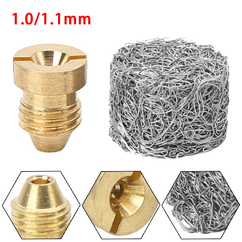 Foam Orifice Nozzle Foam Maker 1 Set Brass 1.0mm/1.1 Mm Thread For Snow Foam Lance Stainless Steel Lances Nozzle