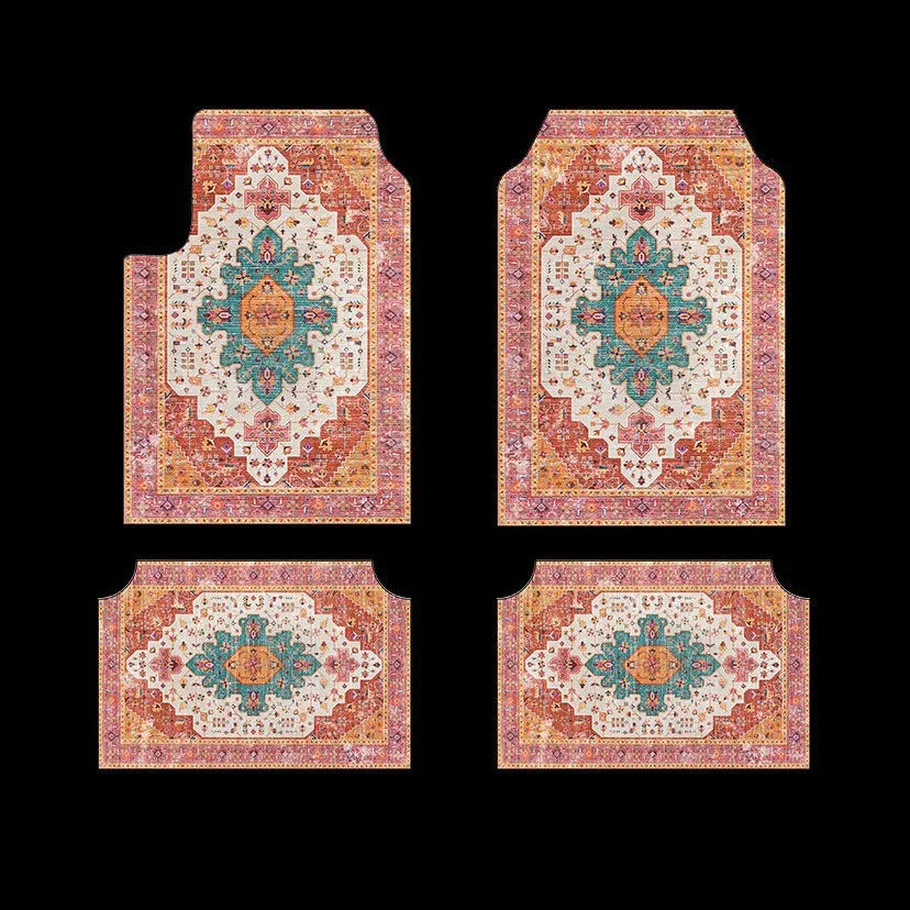 New Special-shaped Car Floor Mat Four-piece Universal Dirt-resistant, Wear-resistant and Dustproof Car Mat Labeling