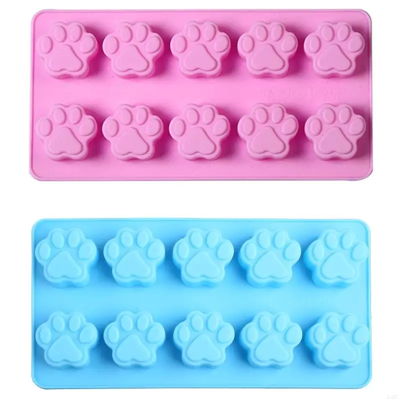 

R3MC Pet Paws for Cat Paws Animal Paw Silicone Candy Chocolate Cake Mold