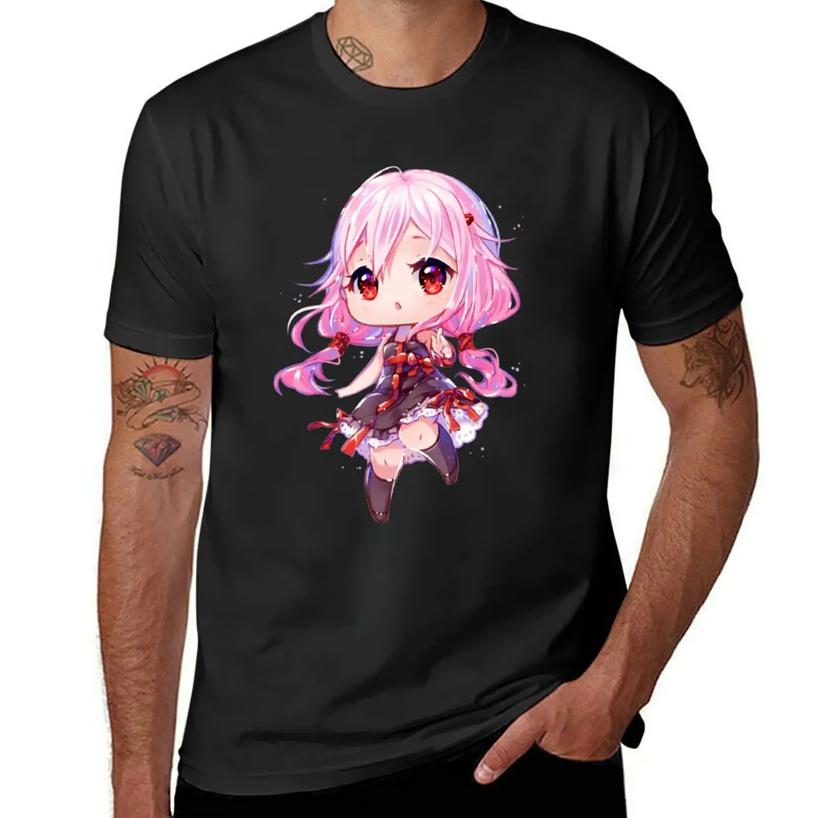 Sparkle Inori T-Shirt summer top anime quick drying mens clothes