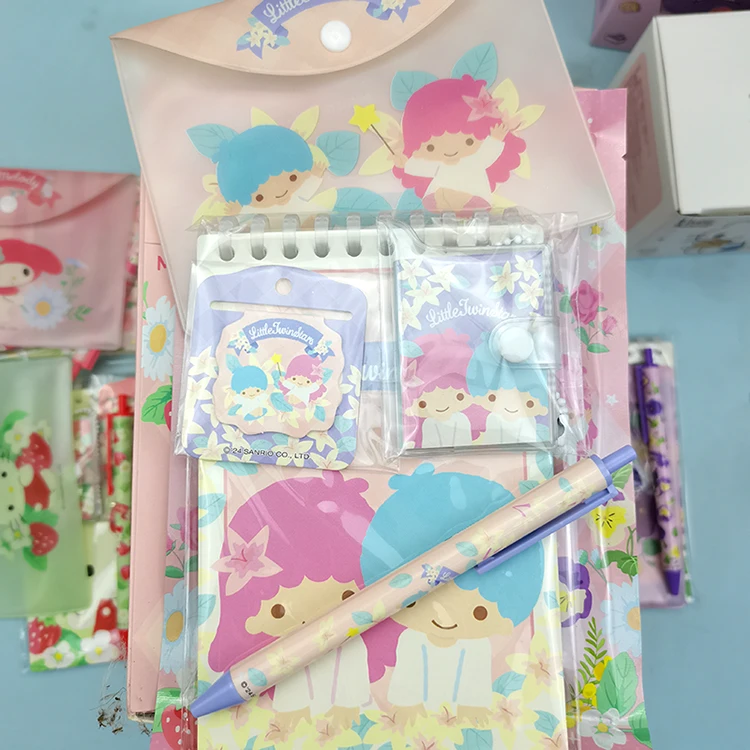 Productos famosos de la serie Sanrio Huayu, papelería, bolsa ciega, Kuromi Hello Kitty, Melodyrecreation Club, libro de bolígrafos