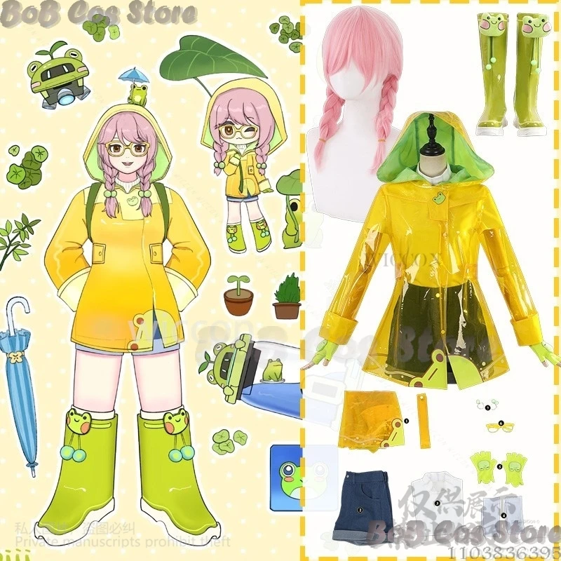 

Игра Overwatcc Косплей Mei Meiling Одежда Kawaii Милая лягушка Животное Cutecore Плащ Рубашка Брюки Обувь Парик Карнавал Индивидуальные