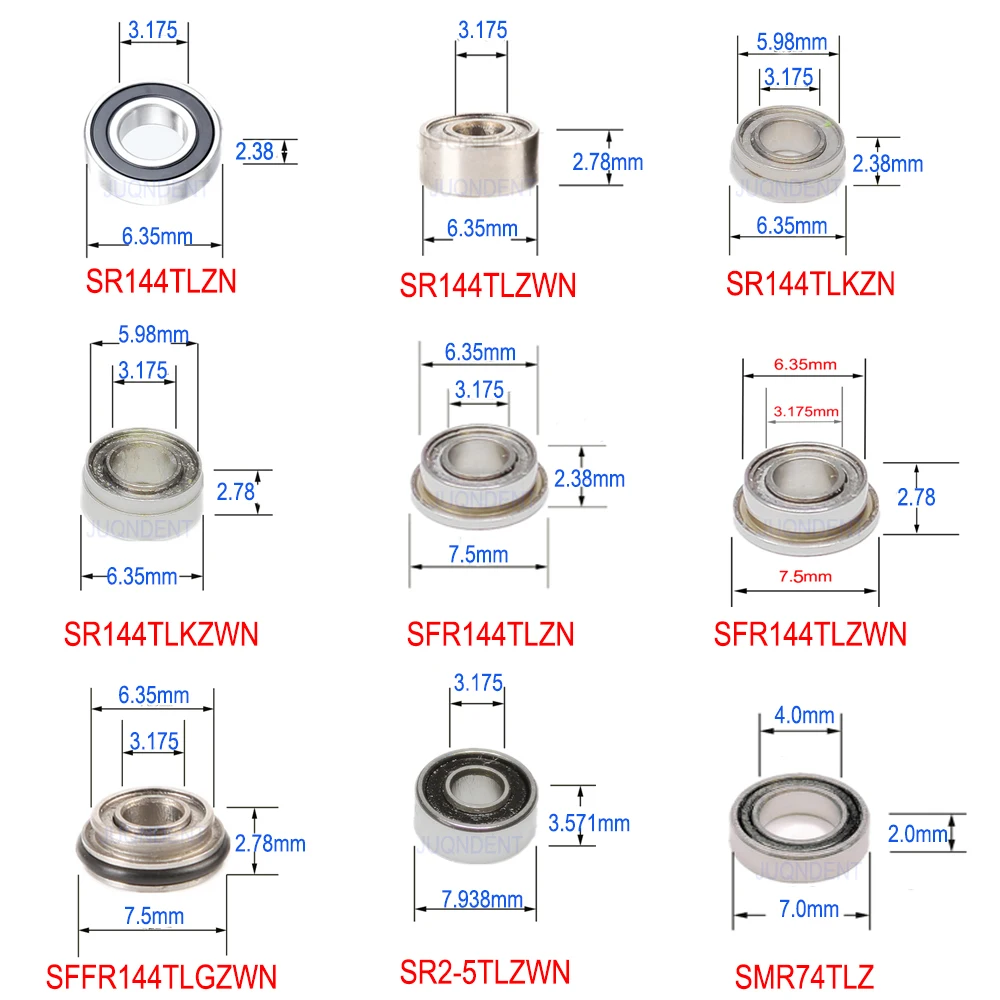 5 szt. Łożyska ceramiczne stomatologiczna szybkobieżna rączki do zębów NSK WH KAVO Bein-Air Sirona akcesoria dentystyczne części