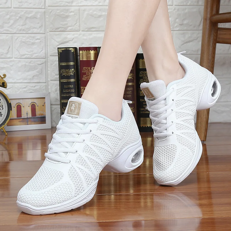 Hot New Sports Feature Soft Outsole Breath Dance Shoes Sneakers For Woman Practice Shoes Modern Dance Jazz Shoes Sneakers