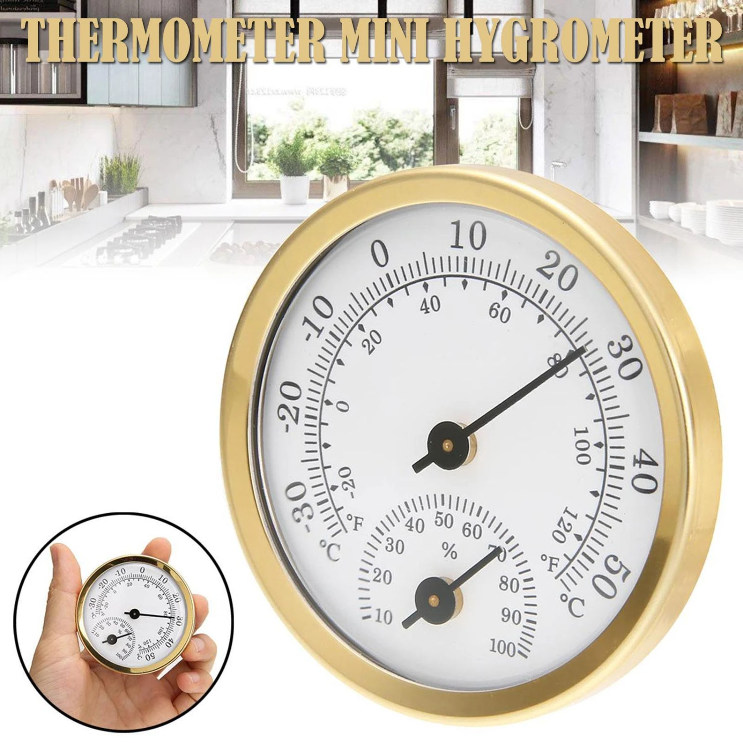 Compact Mini Electronic Hygrometer Thermometer - Accurate Sensor for Monitoring Room Temperature and Humidity, Ideal for Control