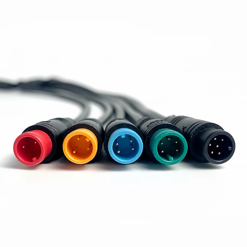 4/10 قطعة M8 2 3 4 5 6Pin ذكر أنثى موصلات مقاومة للماء ، مجموعات مختلفة من رؤساء الذكور والإناث اختياري