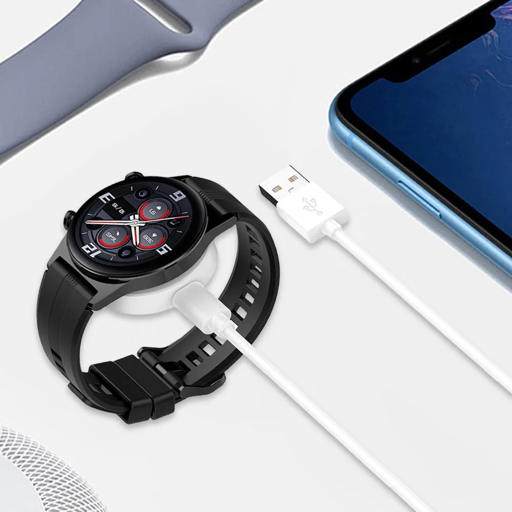 แท่นชาร์จแม่เหล็ก1เมตรแท่นชาร์จ USB แท่นชาร์จแท่นชาร์จสำหรับสมาร์ทวอทช์ Honor 4/GS4/GS3