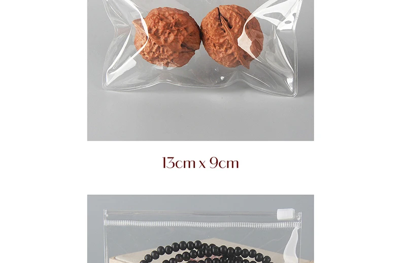 10/20PCS Transparent Plastic Pouches PVC Zipper Bag For Jewelry Bracelet Necklace Earrings Gift Storage Small Business Packages