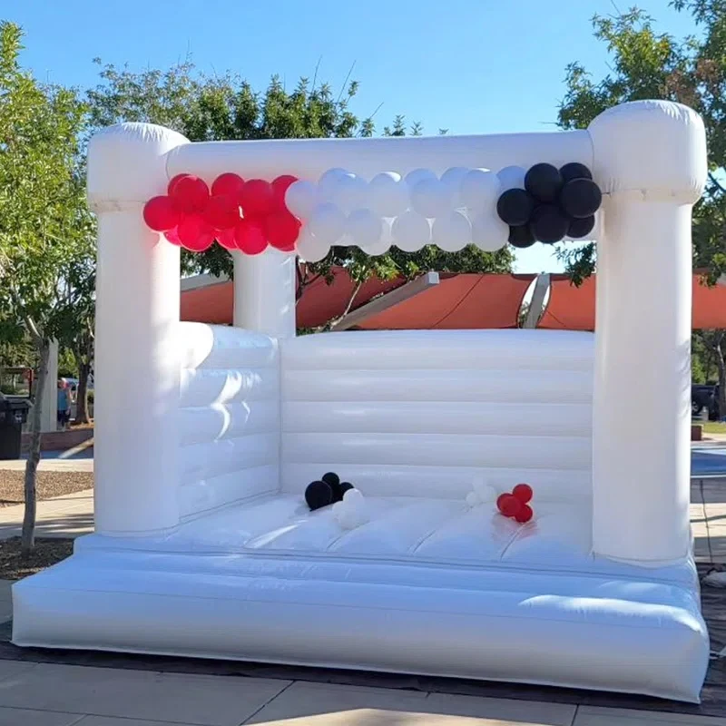 Maison gonflable gonflable en PVC de qualité 4m X 4m, pour enfants et adultes, décoration de fête, jeu d'anniversaire de mariage, équipement de location Commercial amusant