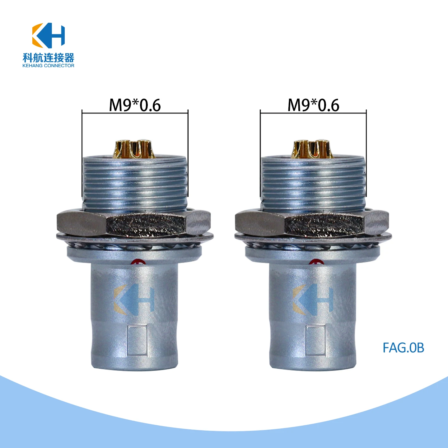 B Series Factory Direct Sale FAG Aviation Plug 0B1B2B Lemo Odu Fisher Pull Push Self-Locking Connector 2 Pins