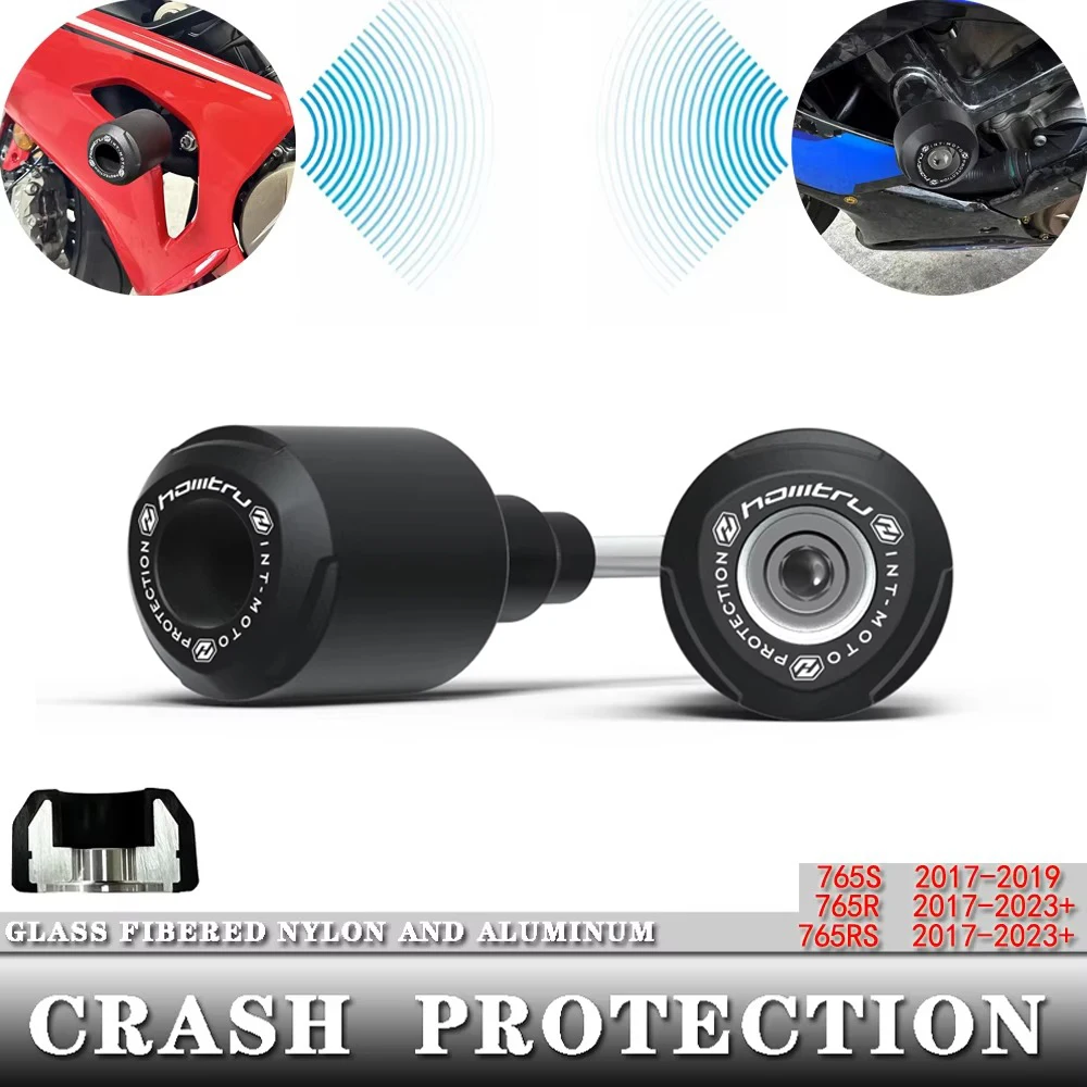 

For Street Triple 765rs r s 765S 765R 765RS 2017-2025 motorcycle Crash Protection Bobbins Aluminum+Nylon Fiberglass