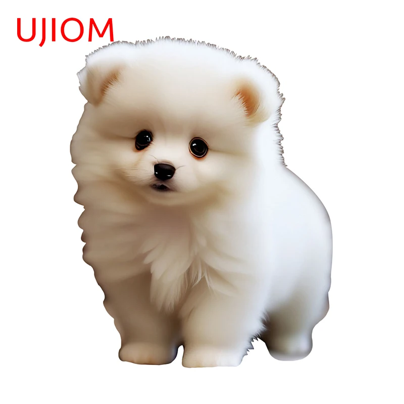 UJIOM Sexy White Fluffy Puppy Wall Stickers Popular Creative Picture Decal Amusing Living Room Air Conditioner Accesorios