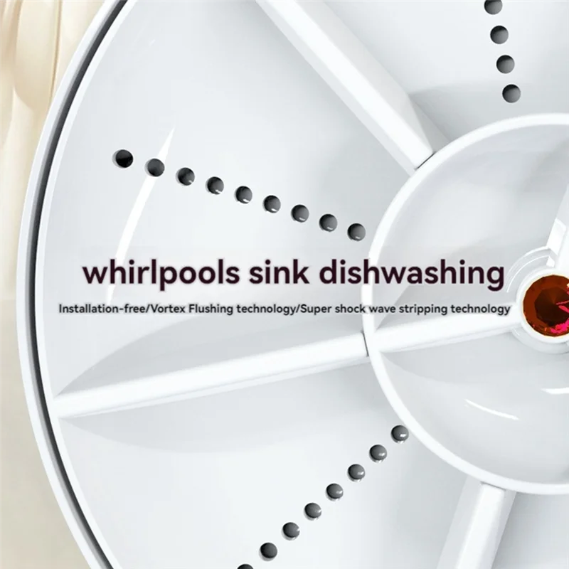 A005-초음파 접시 세탁기 휴대용 미니 터보 식기 세척기, 야채 세탁기 가정용 싱크 식기 세척기 장치