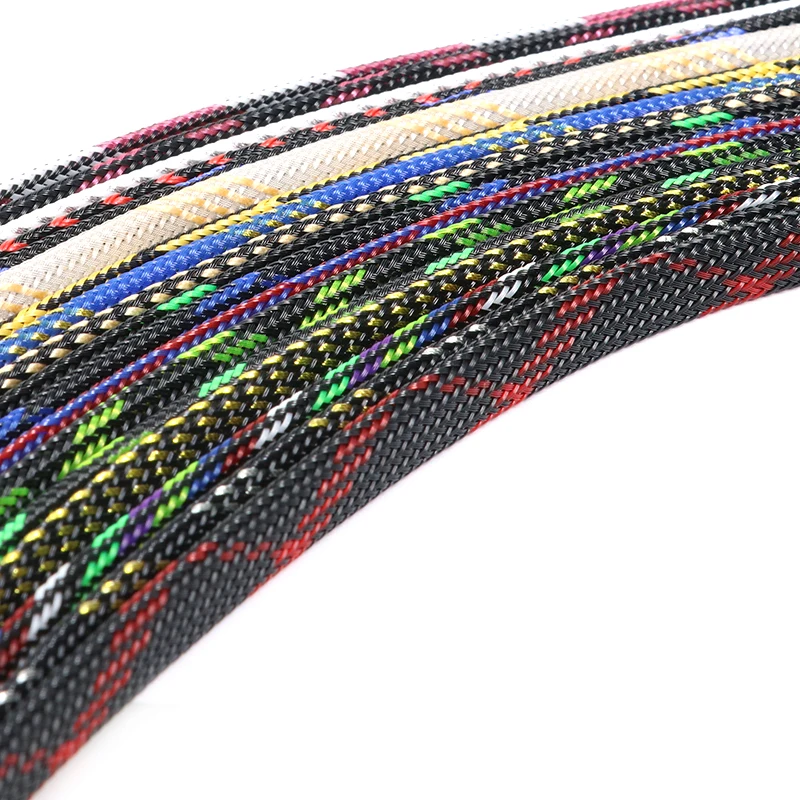 1/2/3/5/10/20/30/50M 8mm Insulated PET Braid Sleeves Sleeving High Density Cable Protector Wrap Braid Sheath For Electric Cables