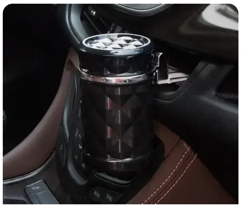 Universal Car Colorful Ashtray Portable LED Light Ashtray Cigarette Holder Car Styling Mini Cup Holder Car Accessories - Image 6