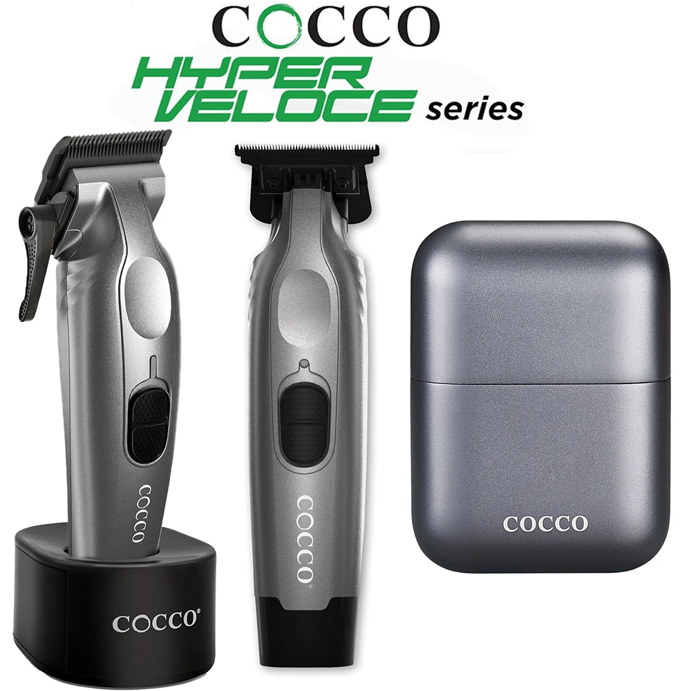 Professional Cocco Electric Cordless Hair Clippers &Hair Trimmer&Razor Foil Shavers Combo Set For Barbers and Stylists